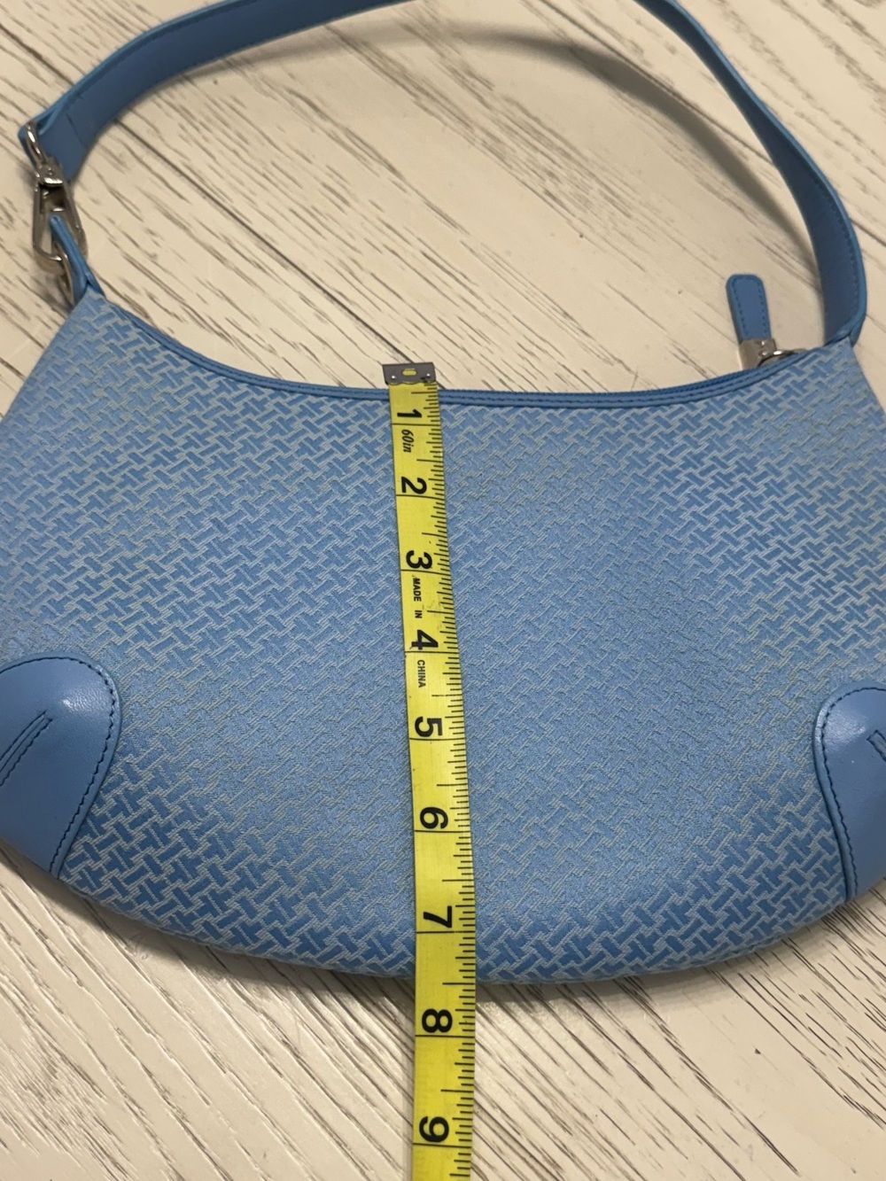 Talbots Light Blue Hobo Shoulder Bag - Picture 2 of 9
